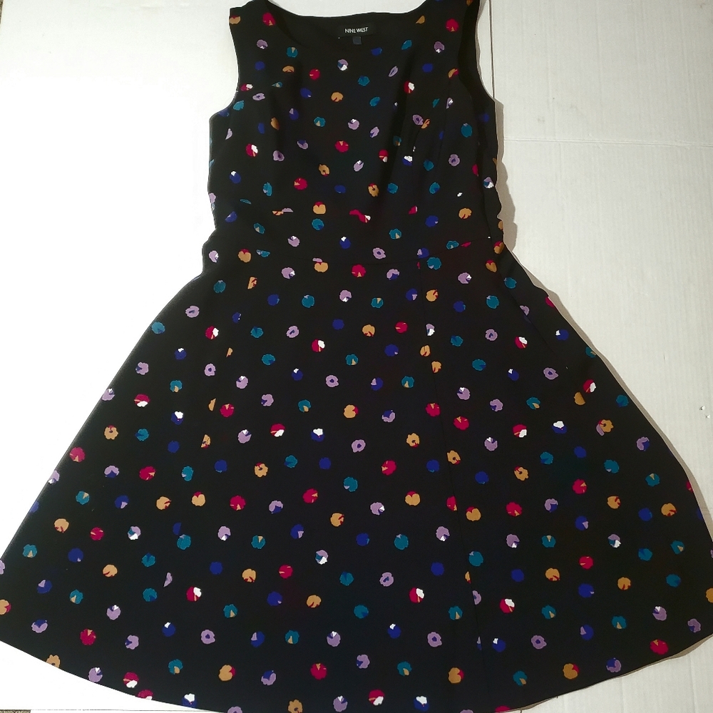 Nine West Sz 6 Black Dress